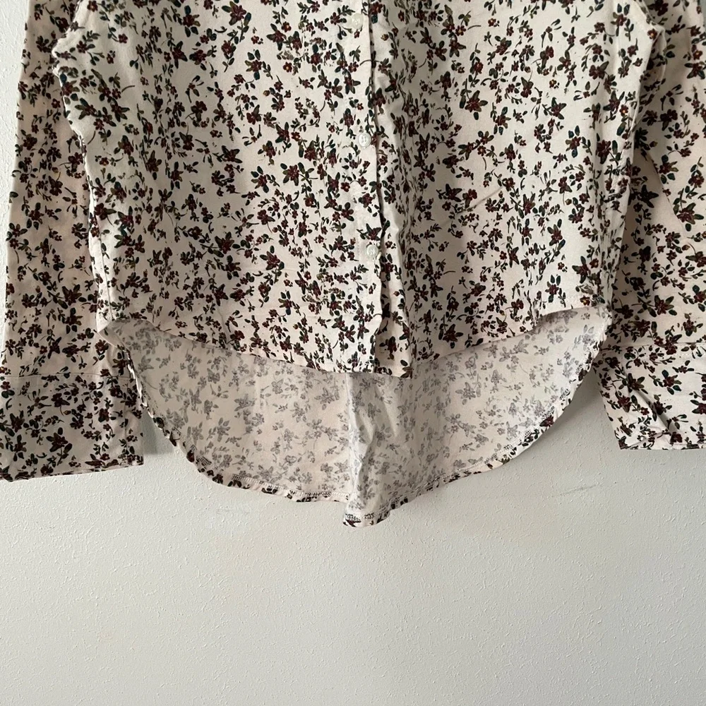 Free People Early Morning Ditsy Floral Flannel Button Up Shirt